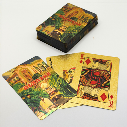 Mazzo da Poker PREMIUM "l'Abkhazia Dorata"