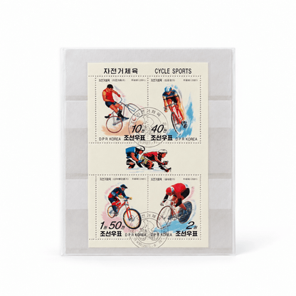 Collection of original North Korean stamps with effigies of Kim Jong-Il, Kim Il-Sung