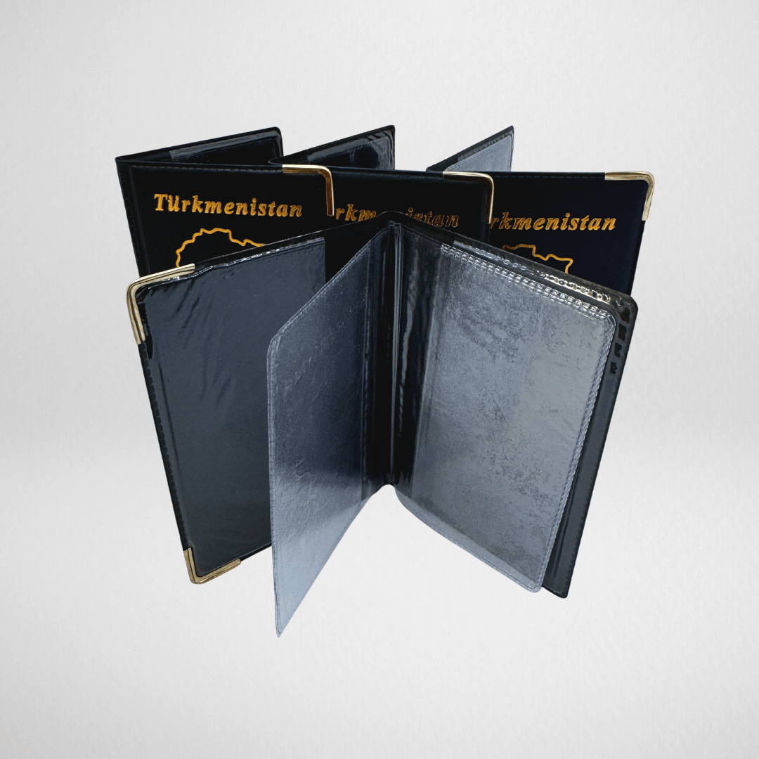 Autentico portadocumenti con errore di stampa (Silhouette dell'Africa)