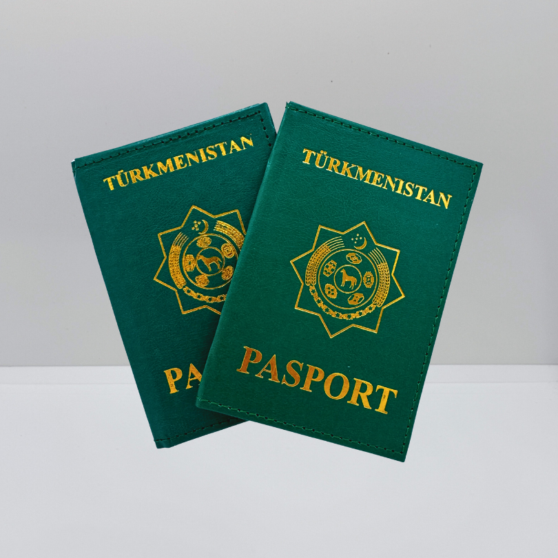 Cover del passaporto "Turkmenistan"