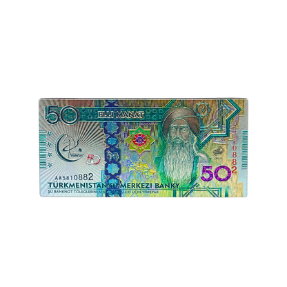 Magnete "Banconota di Manat Turkmeni"