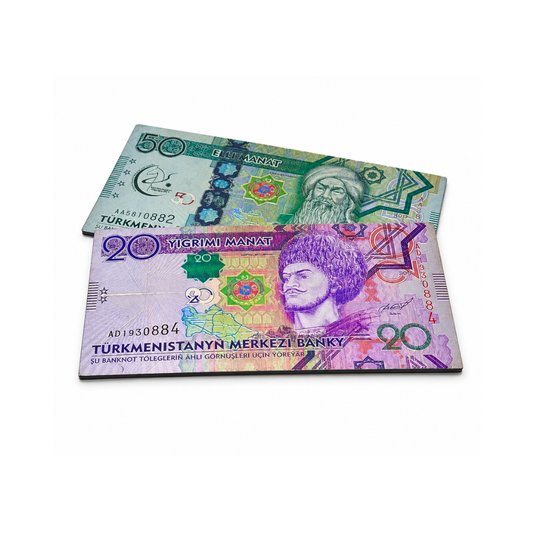 Magnete "Banconota di Manat Turkmeni"