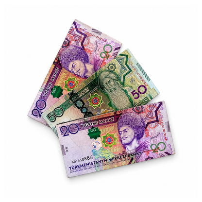 Magnete "Banconota di Manat Turkmeni"