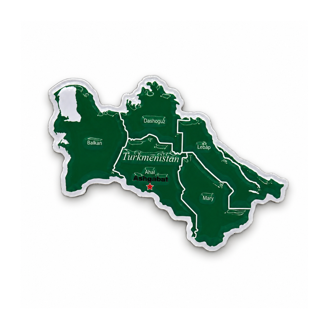 Magnete "Mappa del Turkmenistan"