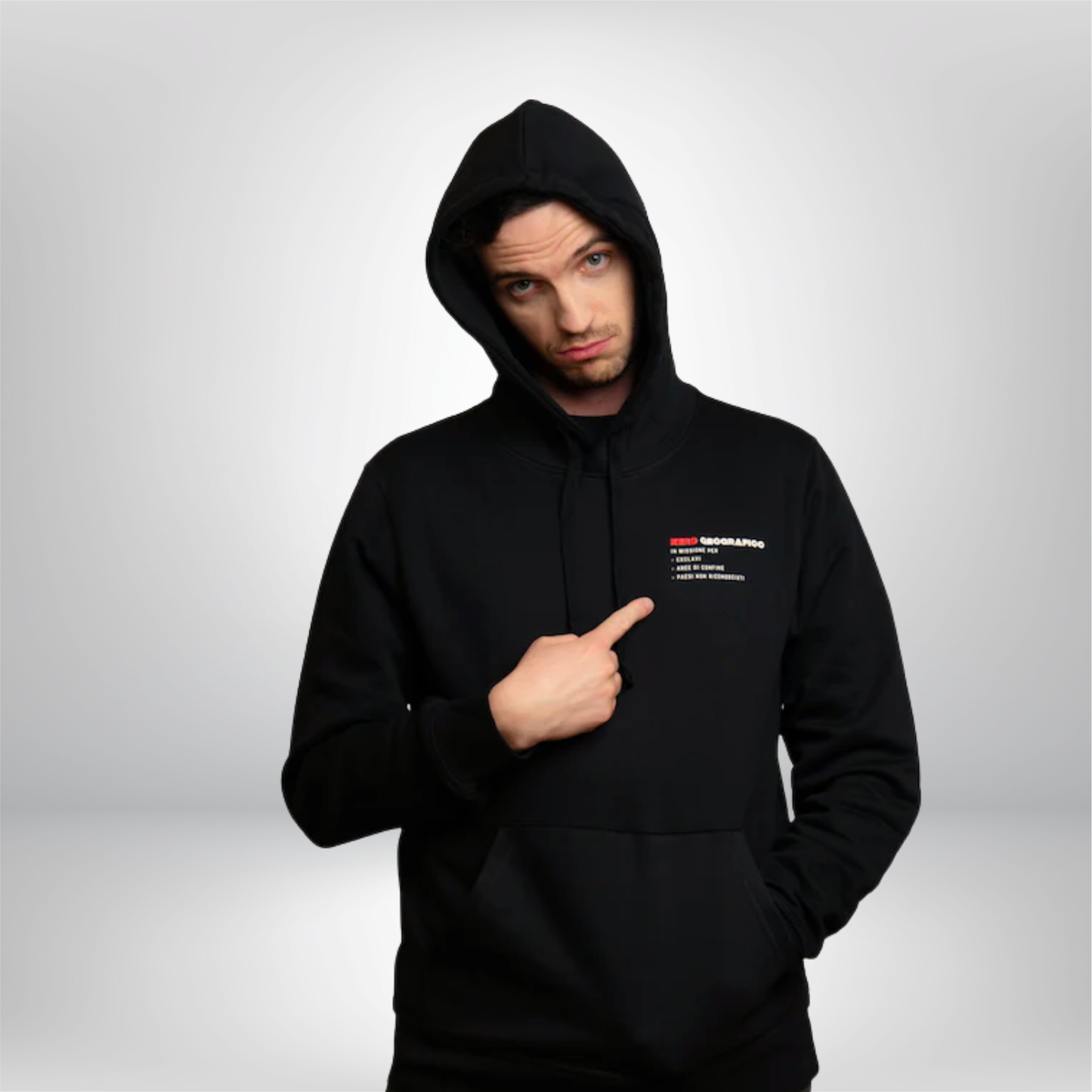 Felpa con cappuccio: Nerd geografico