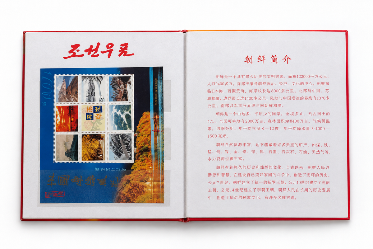 Collection of original North Korean stamps with effigies of Kim Jong-Il, Kim Il-Sung