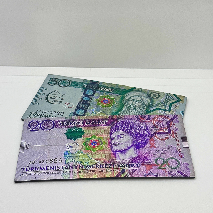 Magnete "Banconota di Manat Turkmeni"